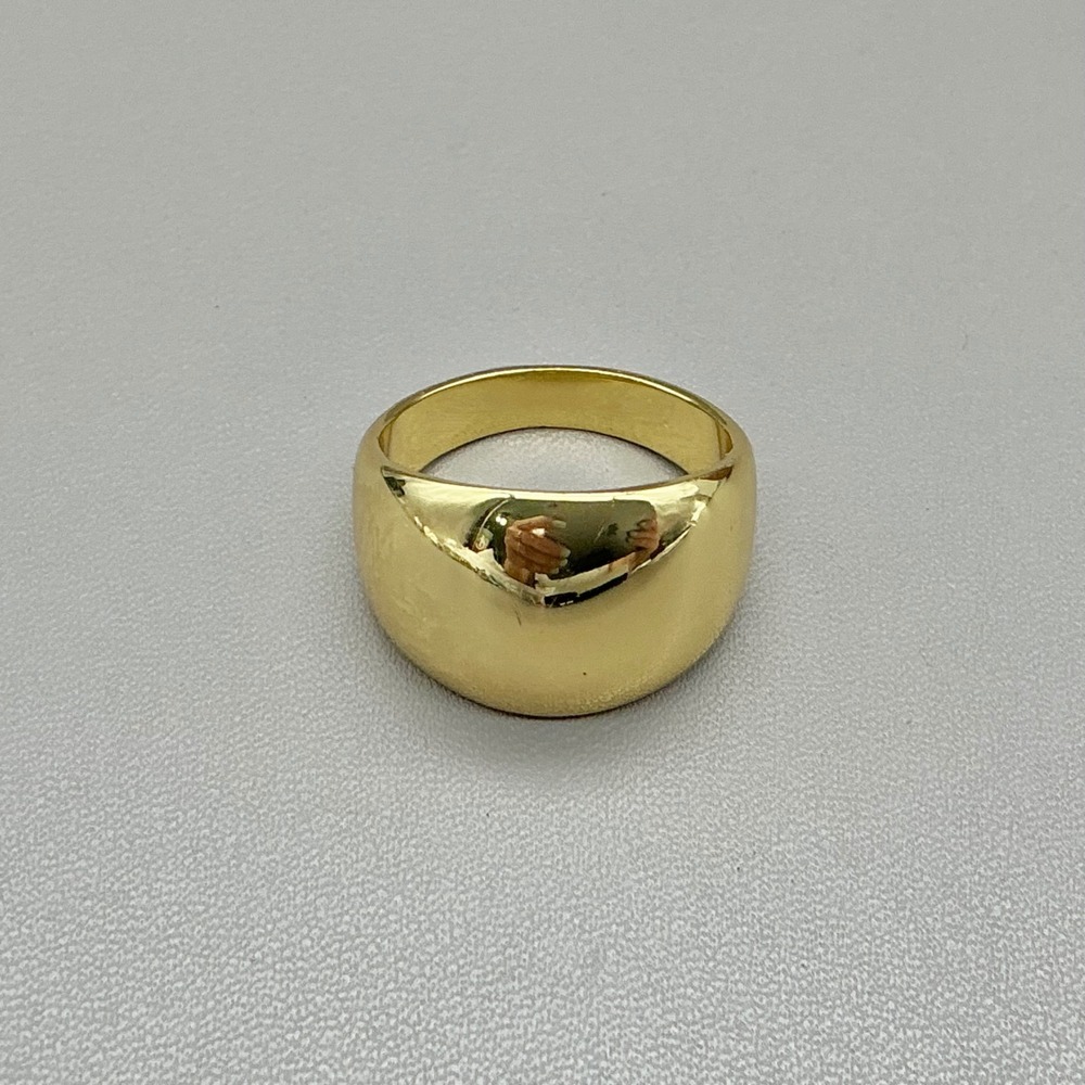 Gorjana Ring Gold Plated Dome Band Ring Size 7.5 Minimalist Statement